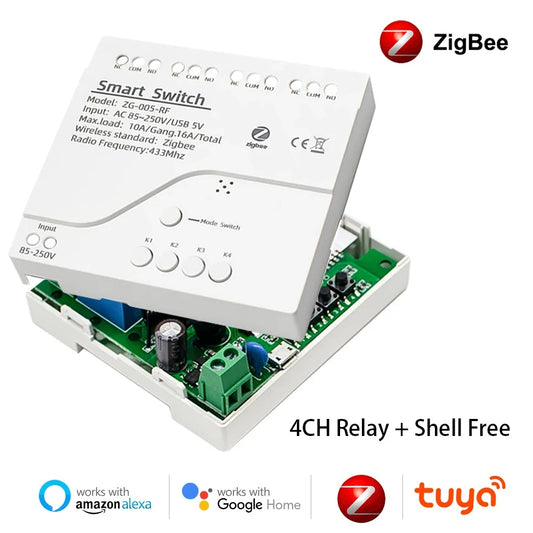 Zigbee 1 2 4CH 12V 24V 220V Smart Switch