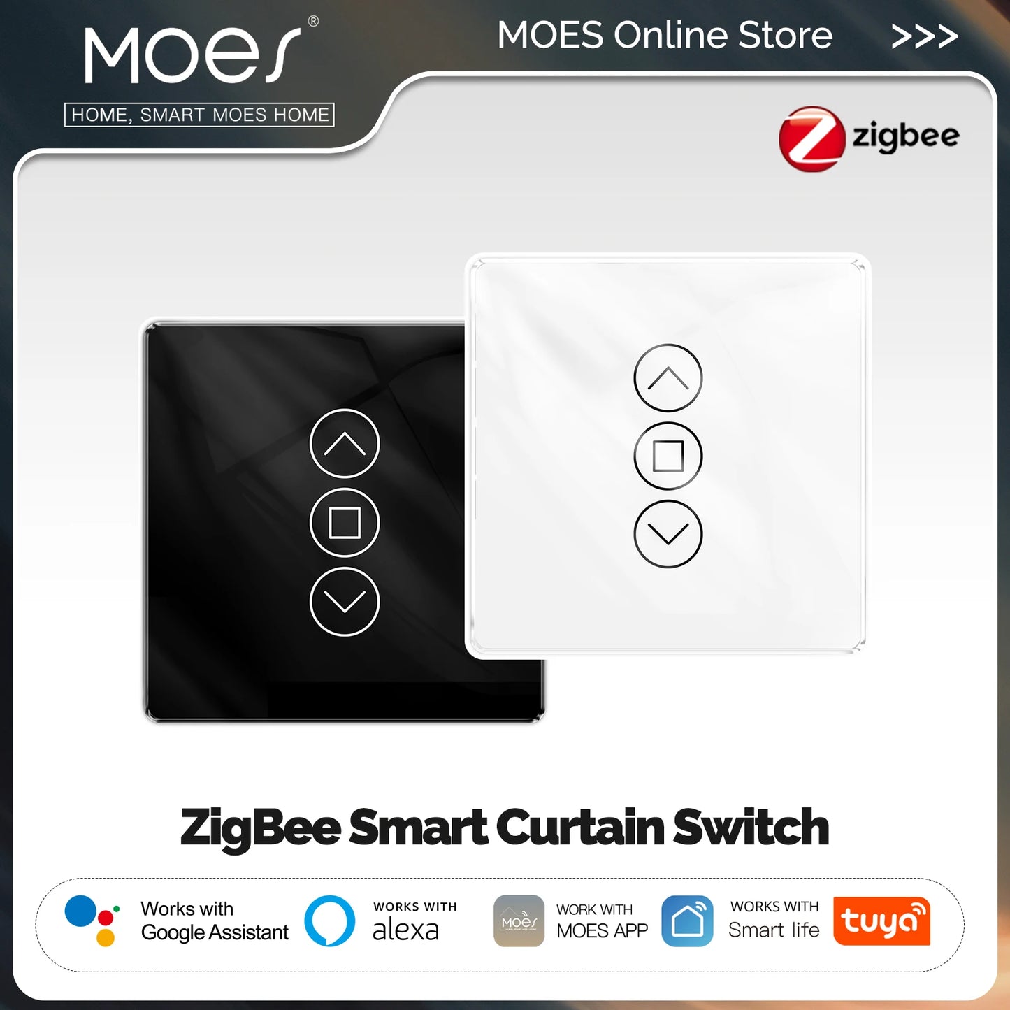 MOES Tuya ZigBee pametni prekidač za zavjese