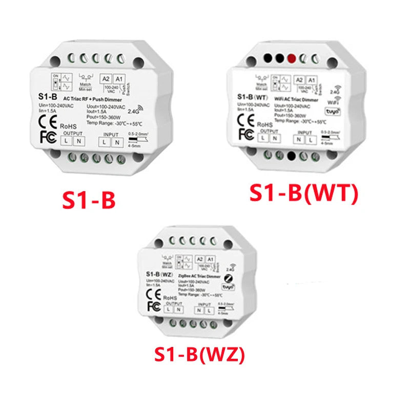 Zigbee / WiFi / RF AC Triac Dimmer
