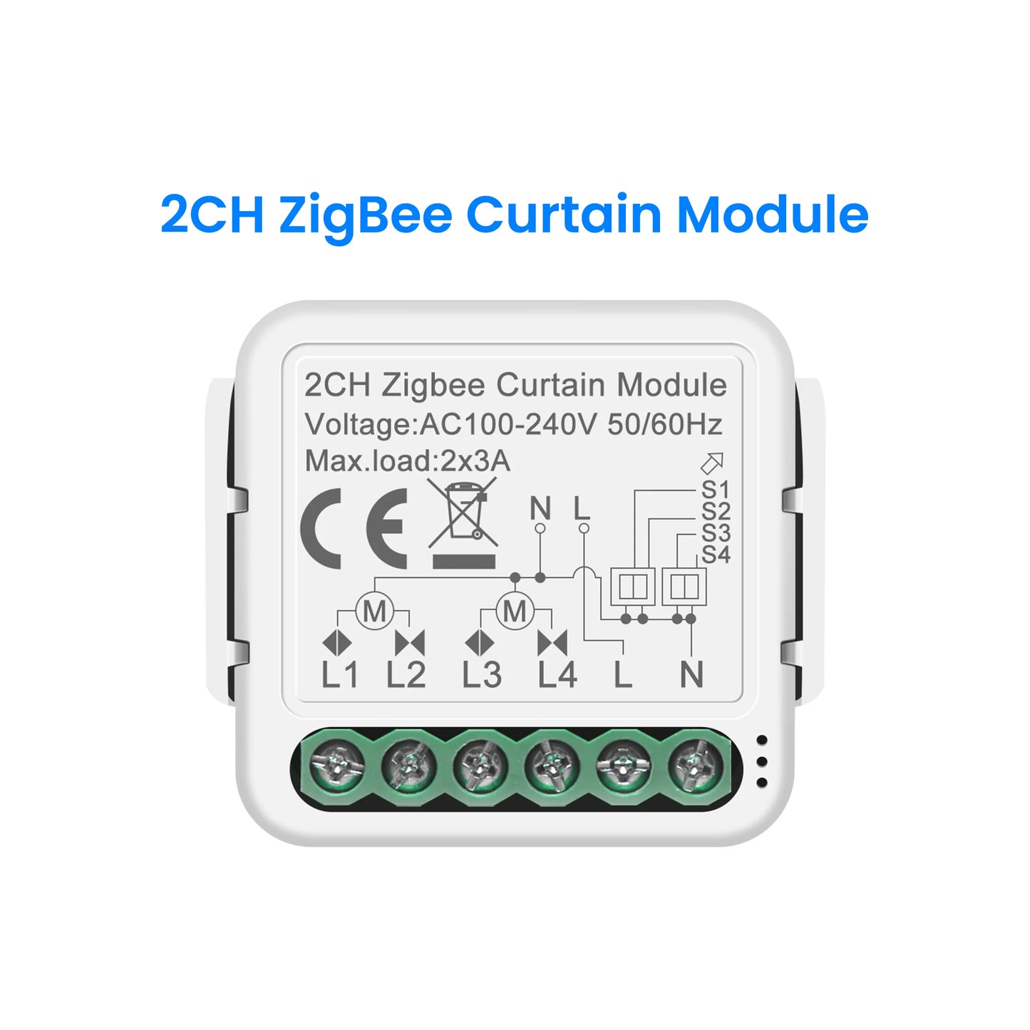 Tuya Smart ZigBee/Wi-Fi RF433 Curtain Switch Module