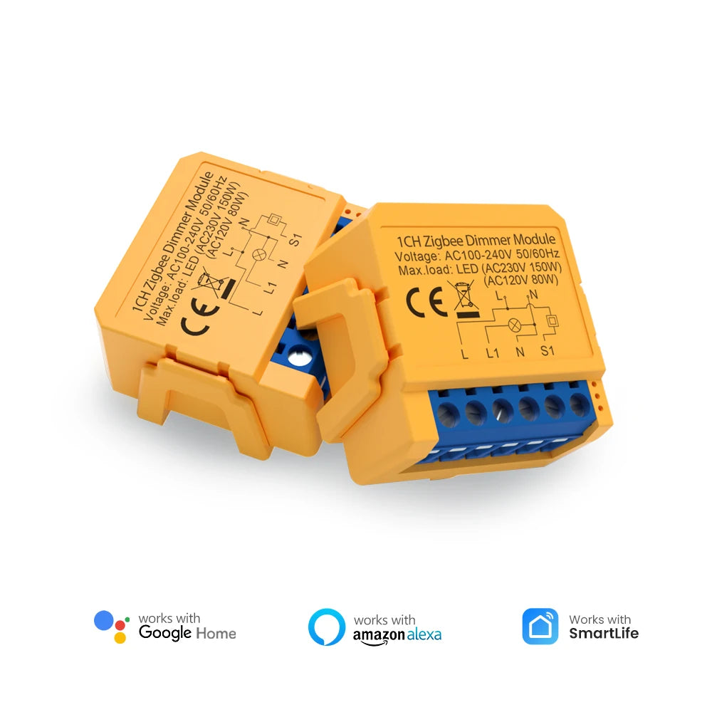 Tuya WiFi/ZigBee 1/2 Gang Dimmer Light Switch Module