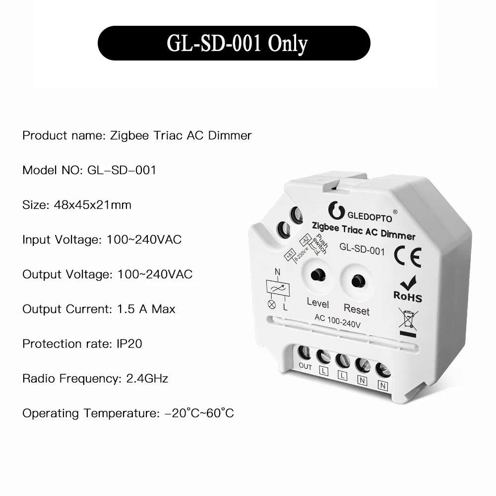 ZIGBEE 3.0 AC Triac Dimmer