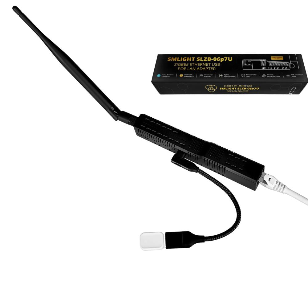 SMLIGHT SLZB-06P7U –  Zigbee, Ethernet, PoE, USB, Wi-Fi adapter (CC2652P7)