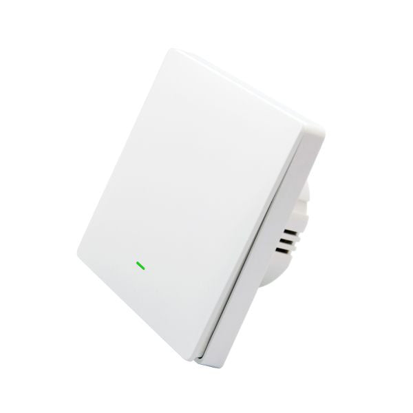 SmartWise B61 UNI Zigbee 3.0 + RF, 1-gang smart wall switch, universial wiring, physical push-button, white