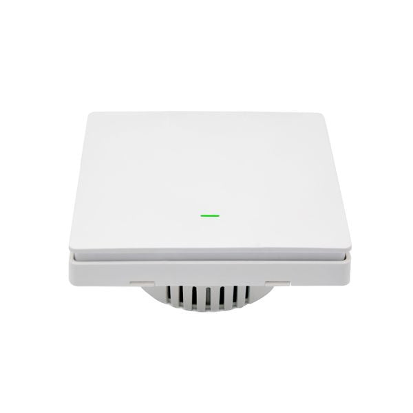 SmartWise B61 UNI Zigbee 3.0 + RF, 1-gang smart wall switch, universial wiring, physical push-button, white