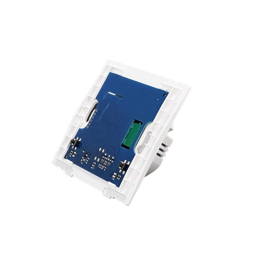 SmartWise B62 UNI Wi-Fi + eWeLink-Remote, 2-gang smart wall switch with universal wiring and physical push-button, WITHOUT FRONT PANEL