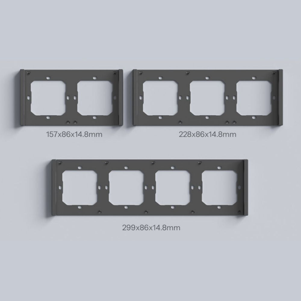 SONOFF SwitchMan M5 Wi-Fi / Matter smart wall switch, 2-gang, modular version, (new) gray (M5-2C-80M)