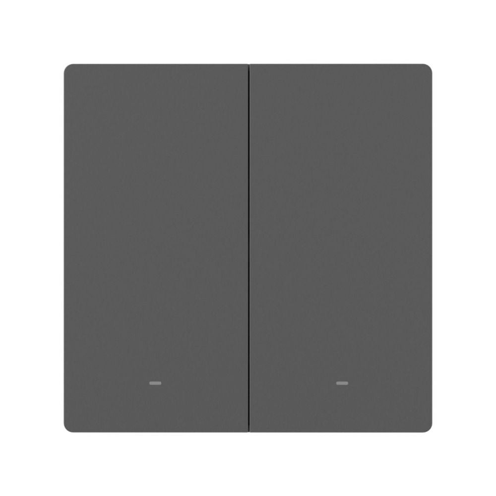 SONOFF SwitchMan M5 Wi-Fi / Matter smart wall switch, 2-gang, standalone version, (new) gray (M5-2C-86M)