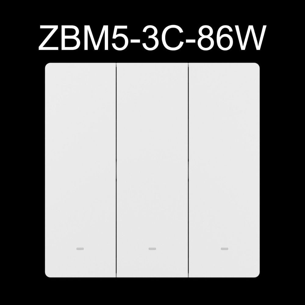 SONOFF SwitchMan M5 Zigbee smart wall switch, 3-gang, standalone version, white (ZBM5-3C-86W)