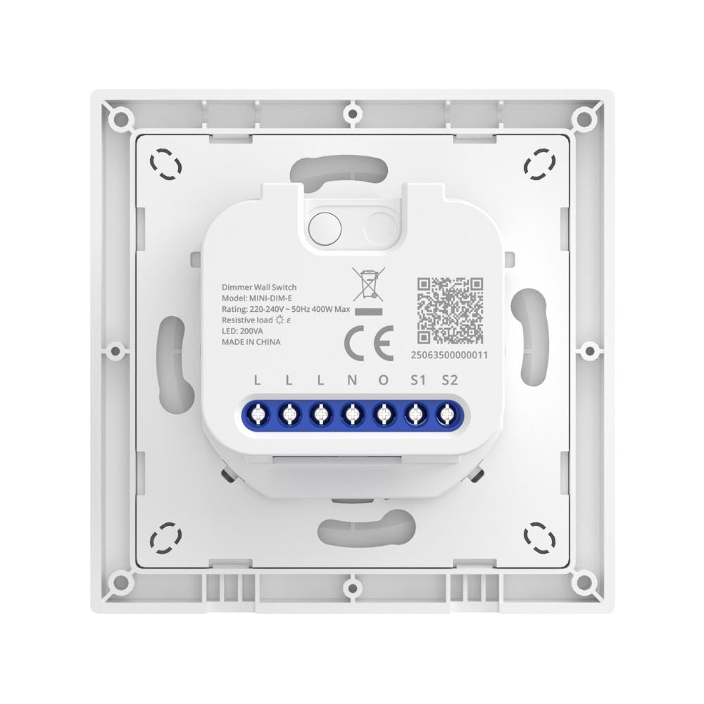 SONOFF Orb-DIM Matter over Wi-Fi Dimmer Wall Switch – dimmer switch with power monitoring, Matter, Wi-Fi, white (MINI-DIM-E)