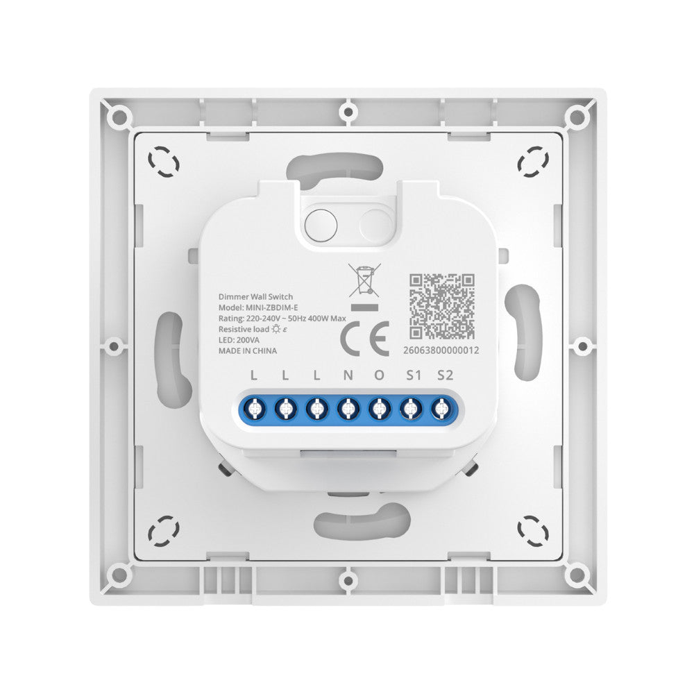 SONOFF Orb-ZBDIM Zigbee Dimmer Wall Switch – dimmer switch with power monitoring, Zigbee, white (MINI-ZBDIM-E)