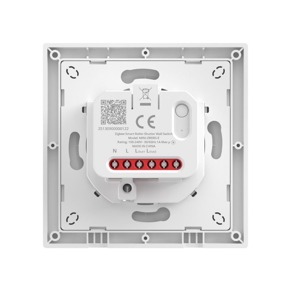 SONOFF Orb-ZBRBS Smart Roller Shutter Wall Switch –  Mini relay module + wall switch, Zigbee, white (MINI-ZBRBS-E)