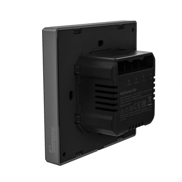 Sonoff NSPanel 2-gang smart WiFi wall switch with LED panel, thermostat and smart scene switch feature