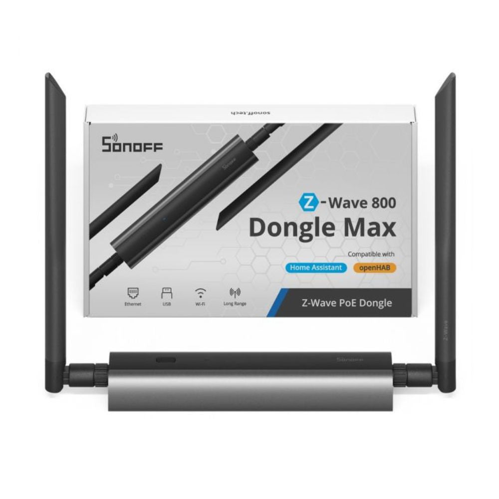 SONOFF Z-Wave 800 PoE Dongle Max – Z-Wave LR network adapter, Wi-Fi, PoE, USB, grey (Dongle-MZG23)