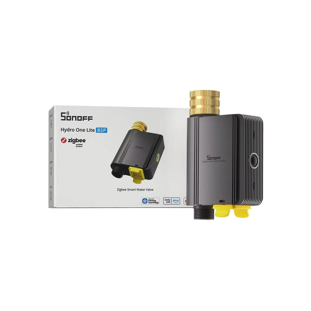 Sonoff Hydro ONE Lite – Smart water valve, without flow meter, Zigbee, black (SWV-ZNE)