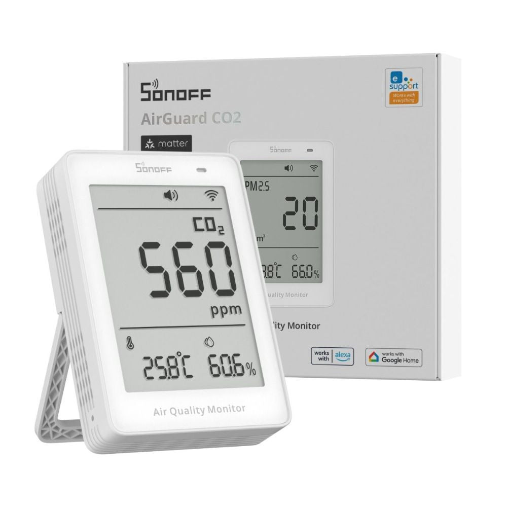 SONOFF AirGuard CO2 SAWF-08P – Matter Over Wi-Fi Air Quality Monitor