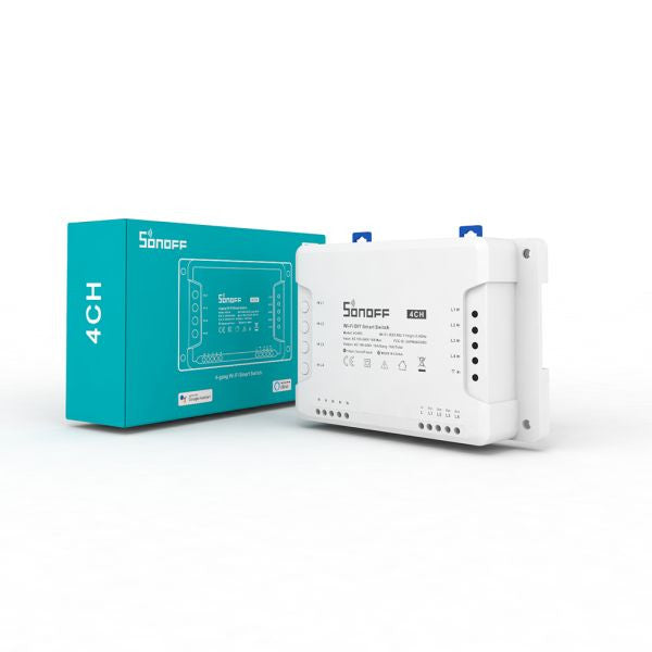 Sonoff 4CH (R3) WiFi smart 230V AC relay switch with 4 channels