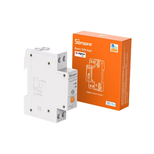 Sonoff Basic DIN Rail – Relay module, 1‑circuit, with energy monitoring, DIN‑rail mount, 32A, Zigbee, Bluetooth