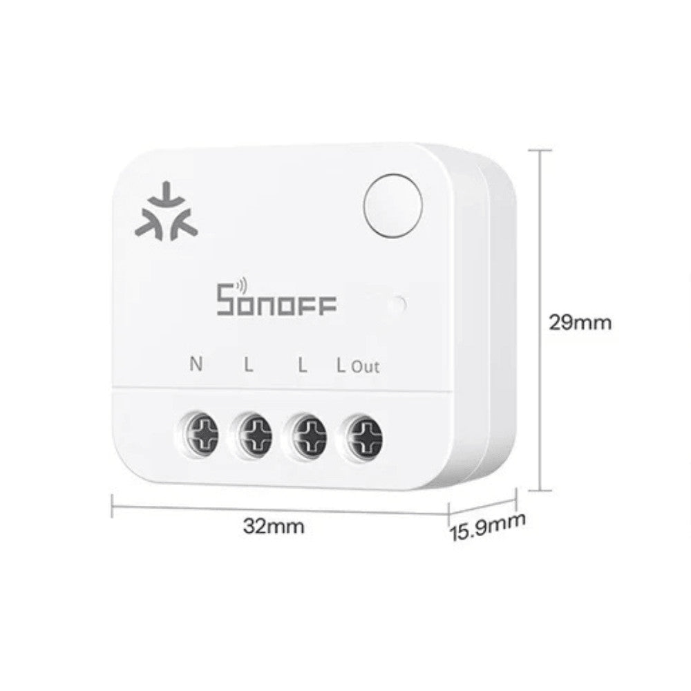 Sonoff Matter Over WiFi Power Meter – Single‑circuit energy meter, Matter, Wi‑Fi (MINI-1GP)