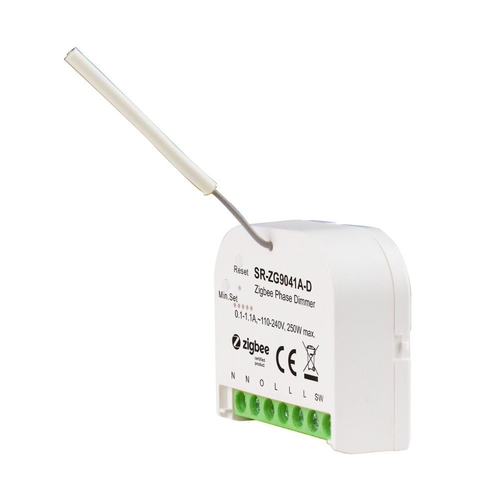 Sunricher Zigbee retrofit smart dimmer, 230V AC no neutral, 250W (SR-ZG9041A-D)