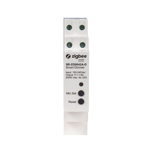 Sunricher DIN rail Zigbee smart dimmer, 230V AC no neutral, 400W (SR-ZG9042A-D)