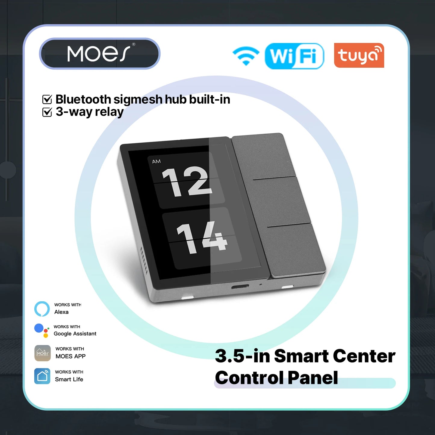 Tuya WiFi 3.5-inch Smart Center Touch Control Panel