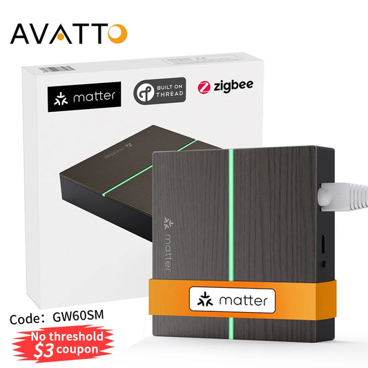 AVATTO Tuya ZigBee Mattert Gateway Hub