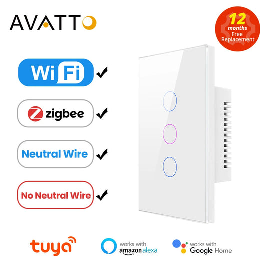 Tuya WiFi/Zigbee Smart Light Switch