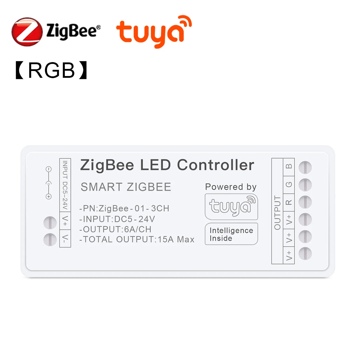 Zigbee 3.0 CCT RGBW RGB Controller LED Strip Lights Dimmer