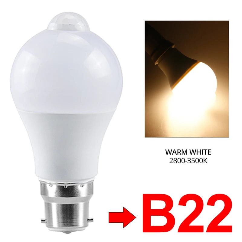 Motion Sensor LED Light Bulb