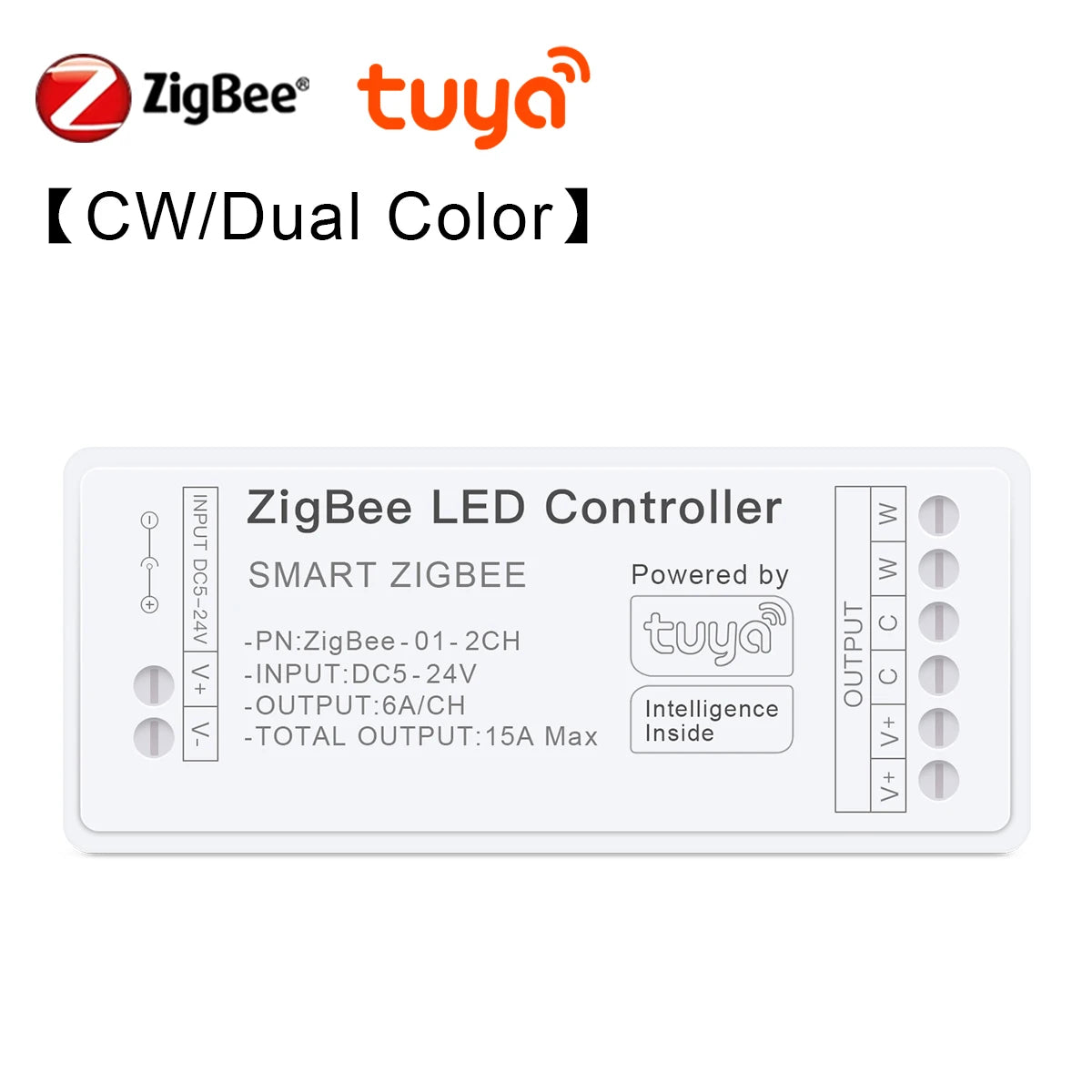 Zigbee 3.0 CCT RGBW RGB Controller LED Strip Lights Dimmer