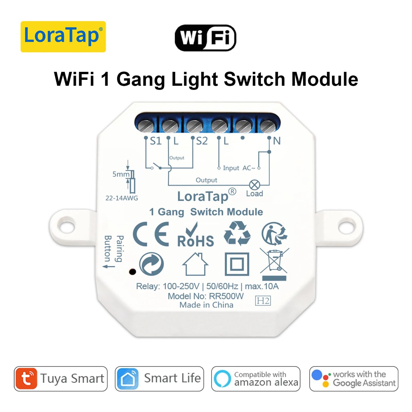 Tuya Smart Life ZigBee WiFi Lichtschaltermodul Dimmer