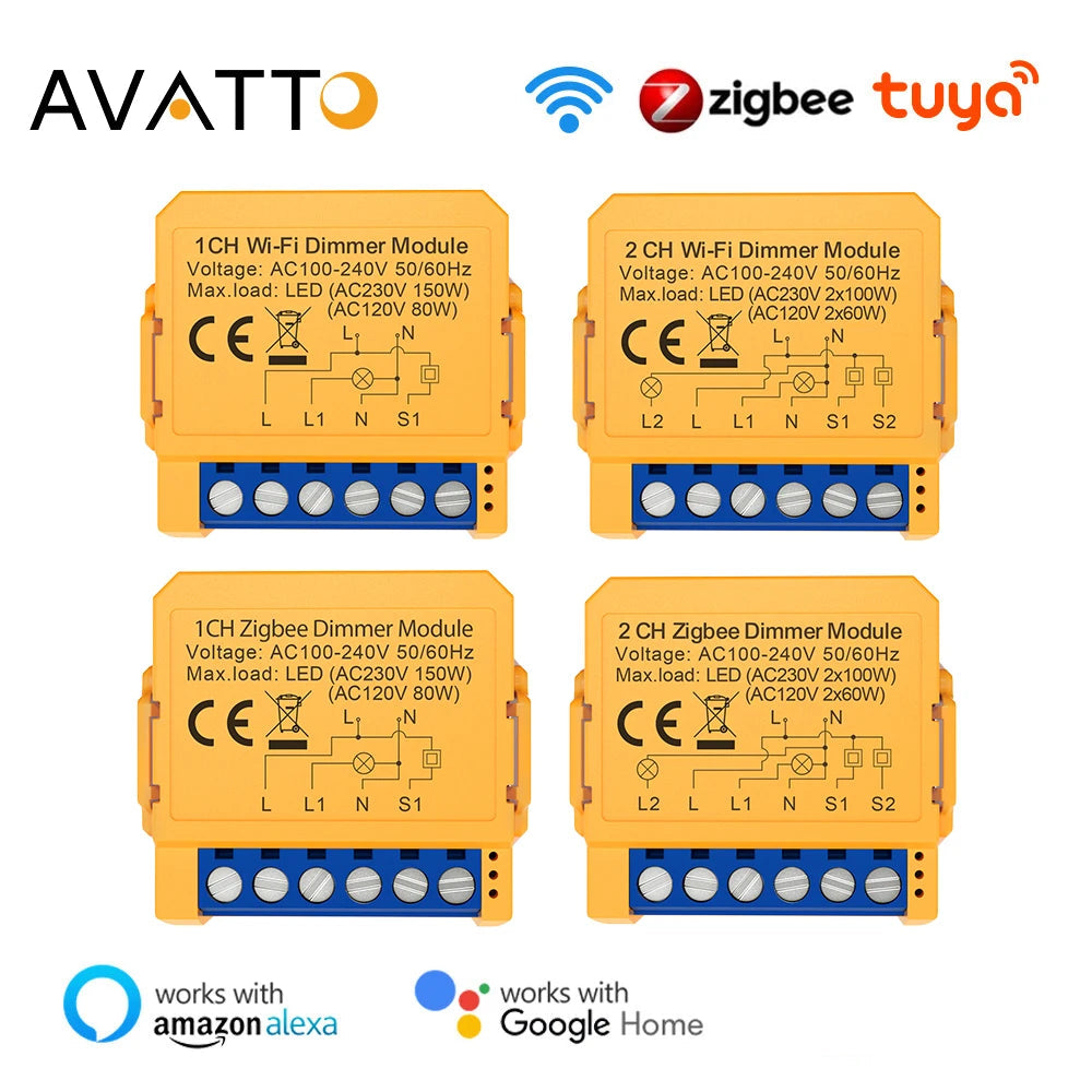 Avatto Tuya WiFi/ZigBee pametni modul za prigušivanje svjetla