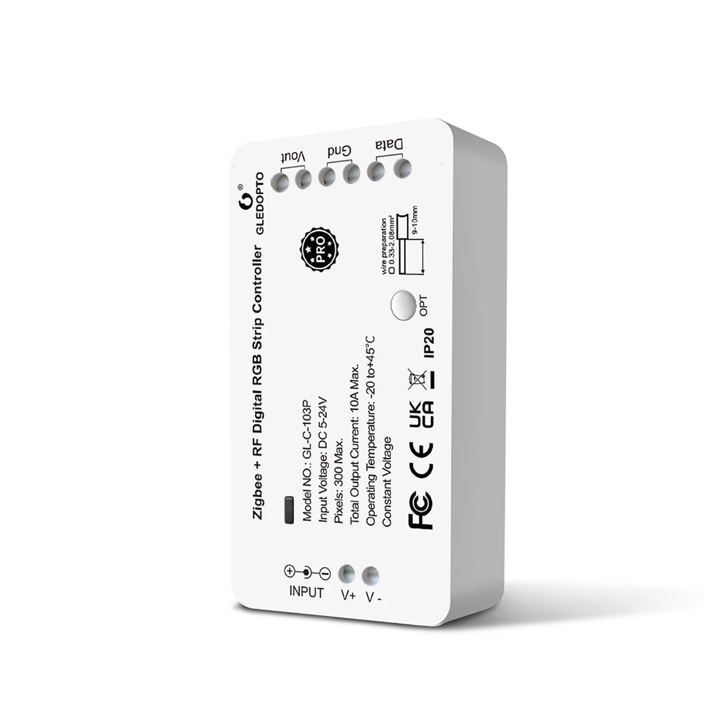 GLEDOPTO DIY Digital RGB IC LED Strip Controller Addressable