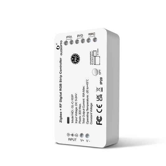 GLEDOPTO DIY Digital RGB IC LED Strip Controller Addressable