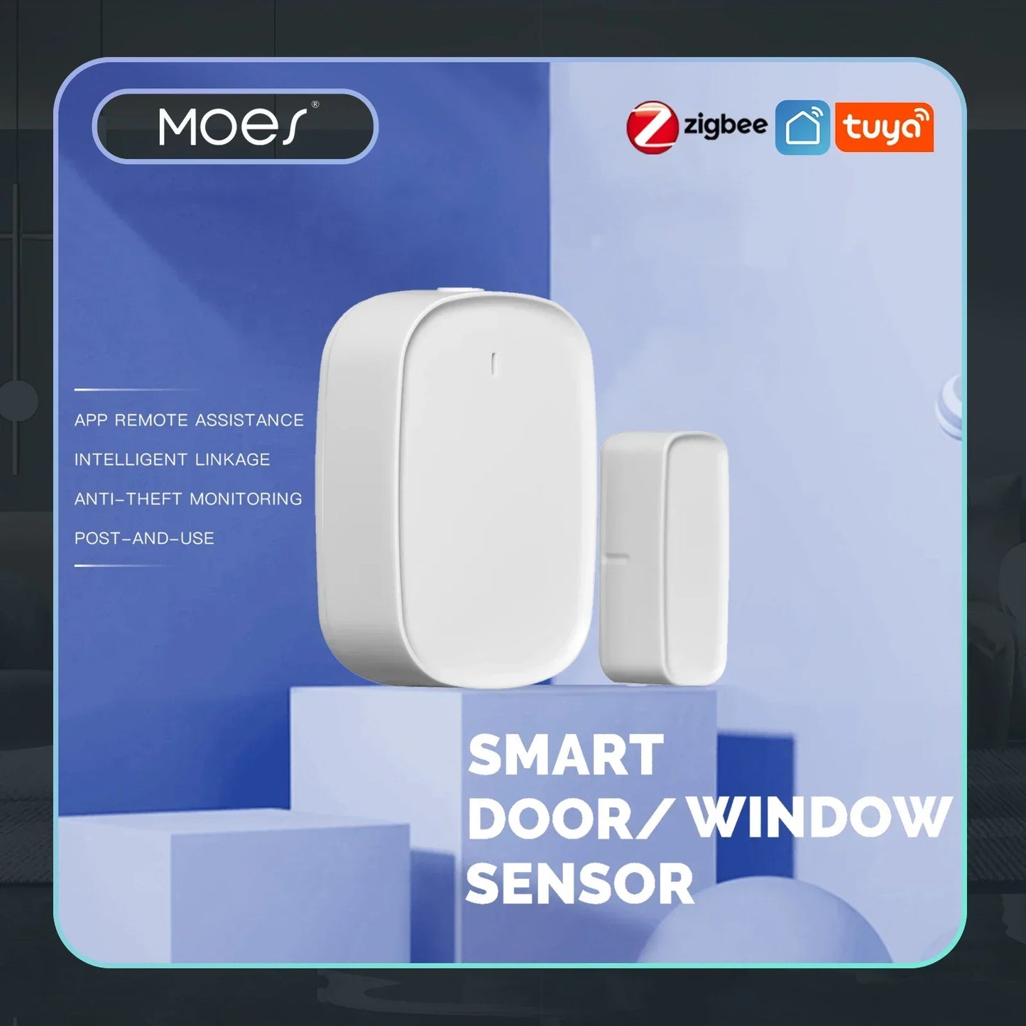 MOES Tuya ZigBee/Wifi Smart Window Door Sensor