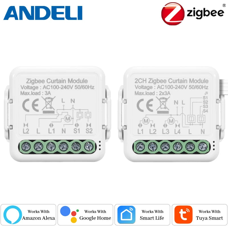 Zigbe Smart Curtain Switch Module