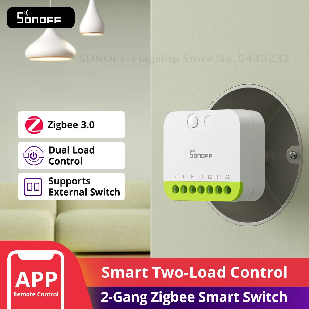 SONOFF MINI-ZB2GS MINI DUO 2-Gang Zigbee