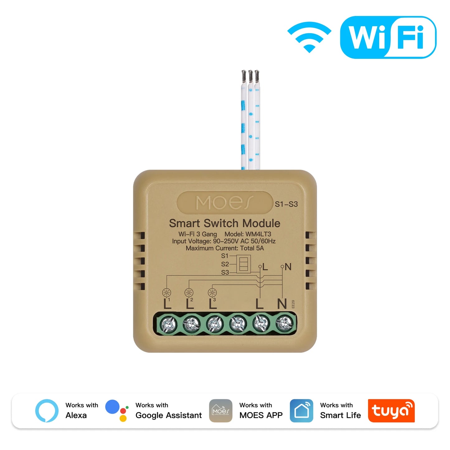 Smart Switch 1-4 Gang WiFi/Zigbee Module