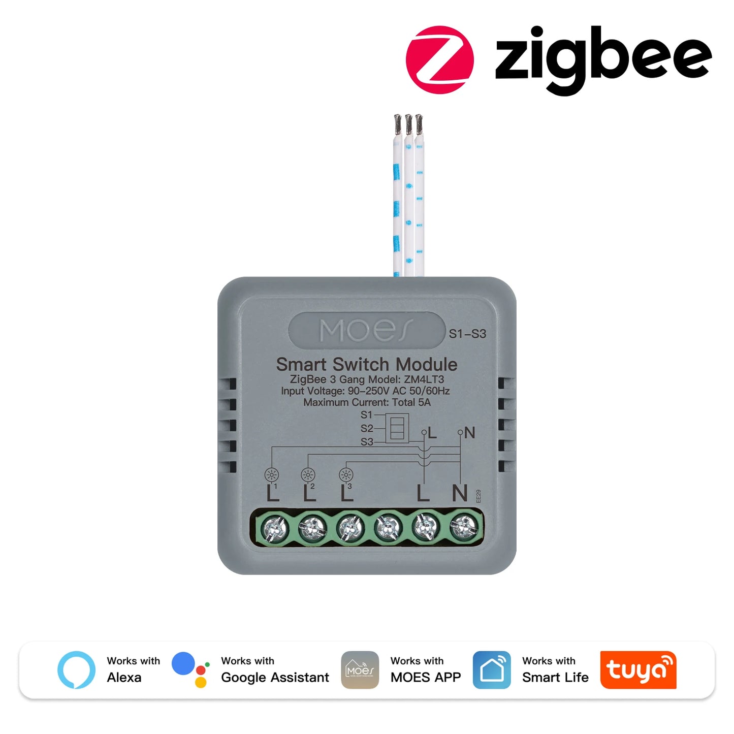 Smart Switch 1-4 Gang WiFi/Zigbee Module