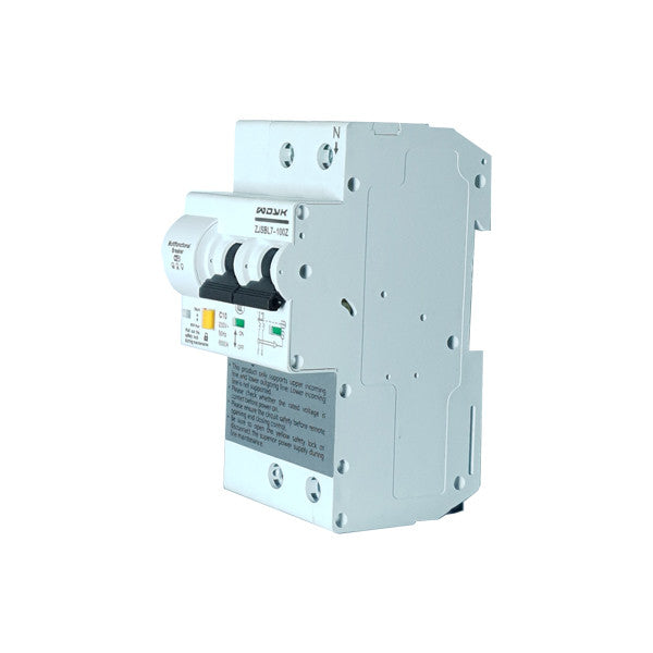 WDYK MCB POW 10A 2P Wi-Fi Smart Mini Circuit Breaker, with power meter and overload protection (max. 10A, 1P+1N)